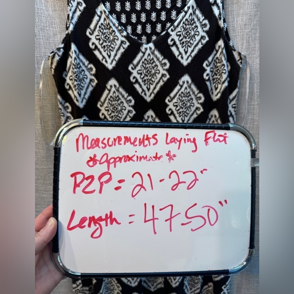 Tommy Bahama Women's Taj Tiles Maxi Dress, Black Sleeveless Asymmetrical size Lg - Picture 4 of 9